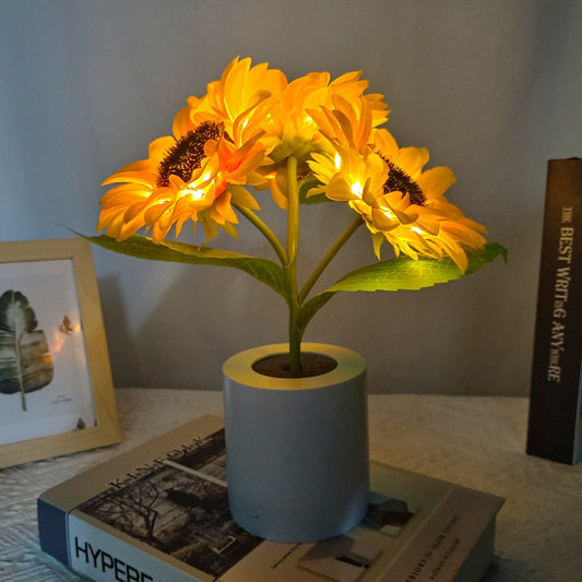 Rechargeable Sunflower LED Simulation Night Light