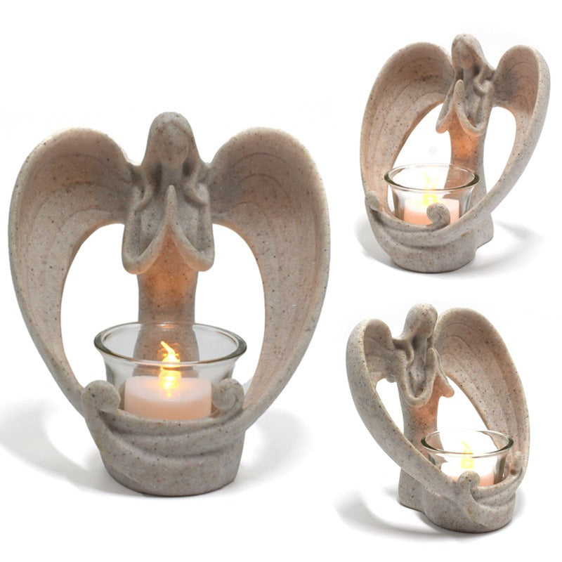Resin Angel Candlestick