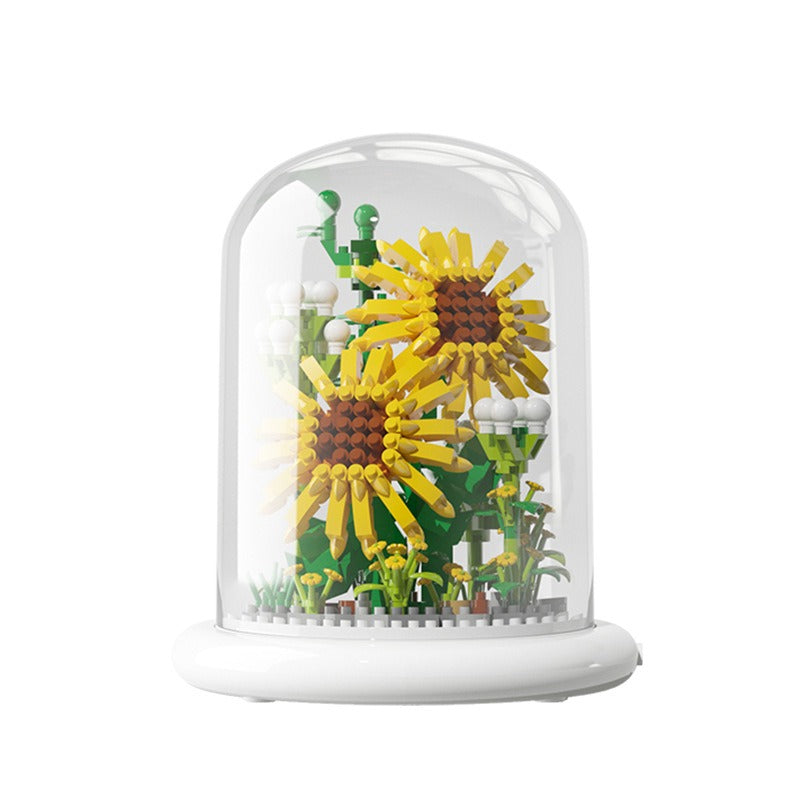 Building block flower simulation