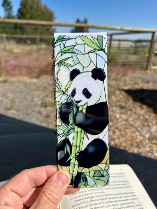 Panda Eating Bamboo Bookmark