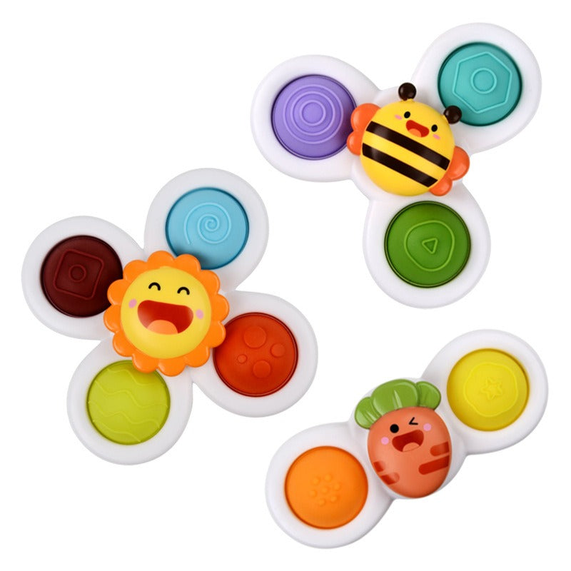 cartoon fingertips rotating happy toy