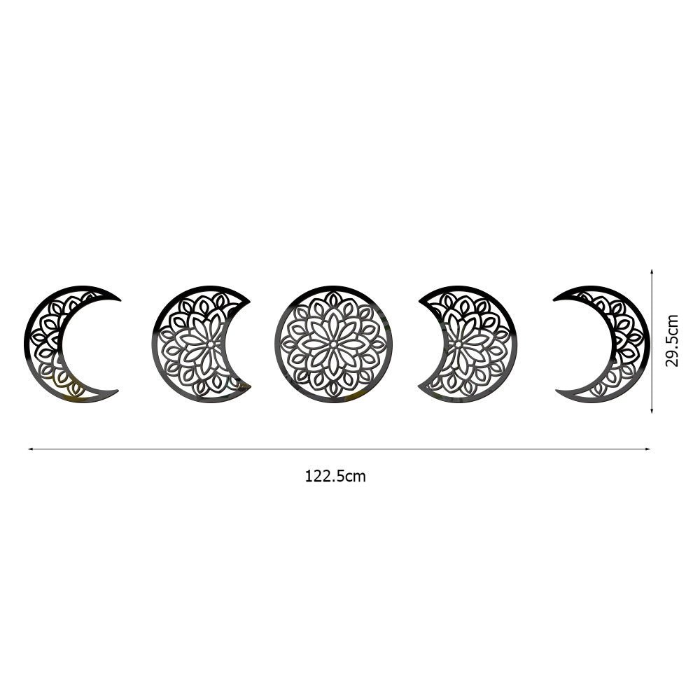 3D Stereoscopic Moon Phase Change Acrylic Mirror