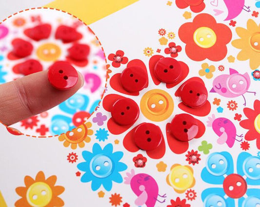 ButtonArt™ 8‑Piece DIY Sticker Craft Set