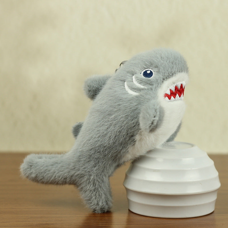Cartoon Shark Plush Pendant Keychain Doll Pendant