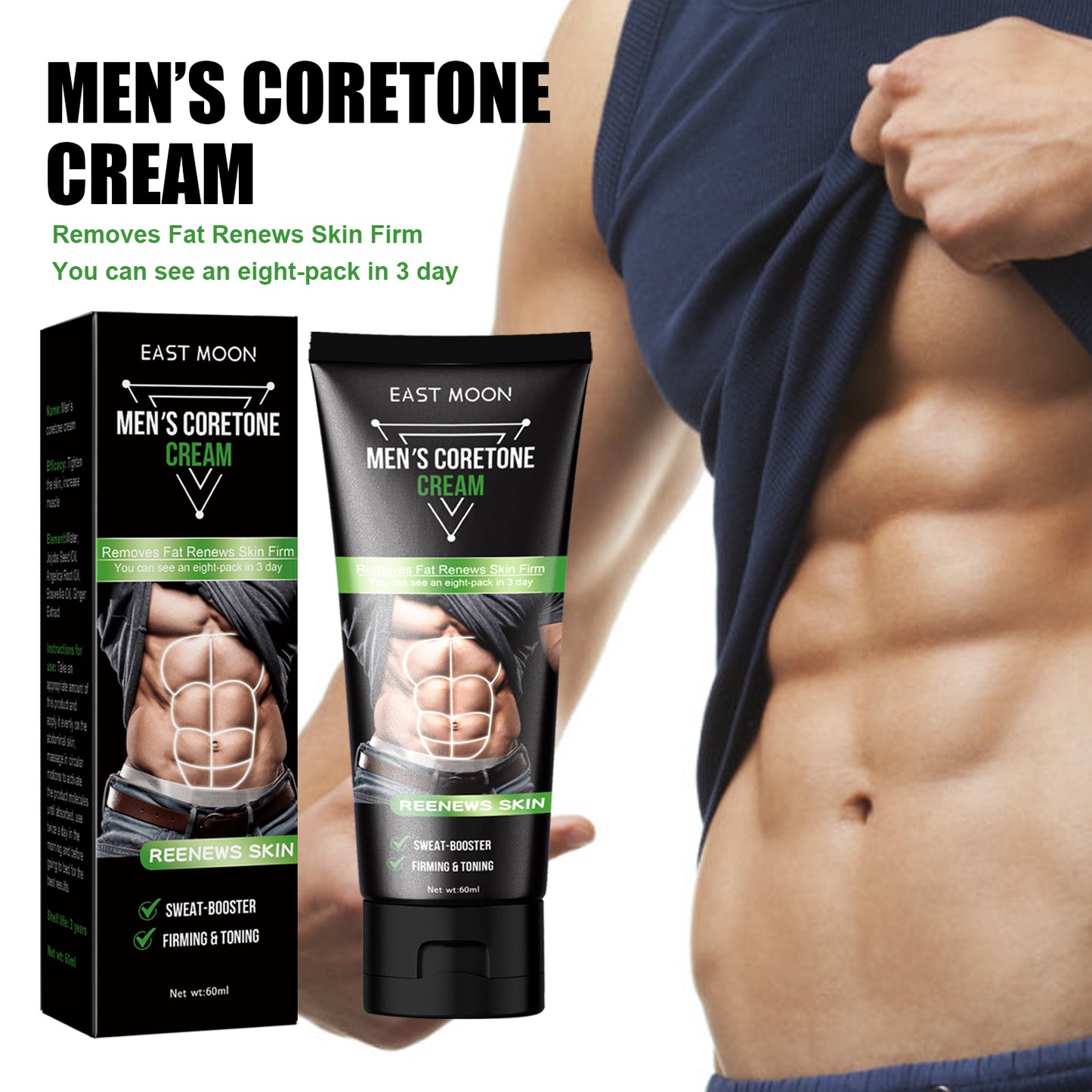 East Moon Men's Abdominal Cream