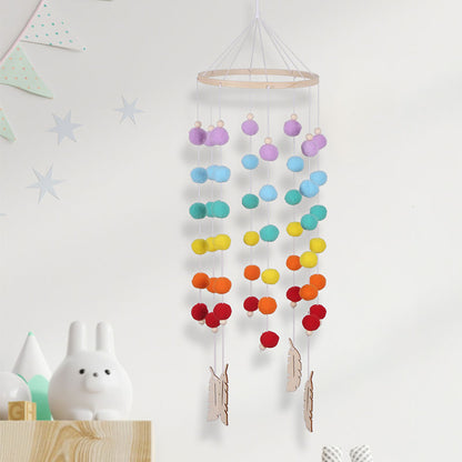 Round Rainbow Ball Wind Chimes