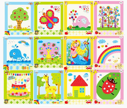 ButtonArt™ 8‑Piece DIY Sticker Craft Set