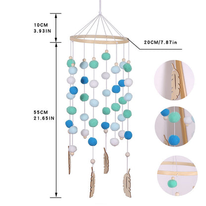 Round Rainbow Ball Wind Chimes