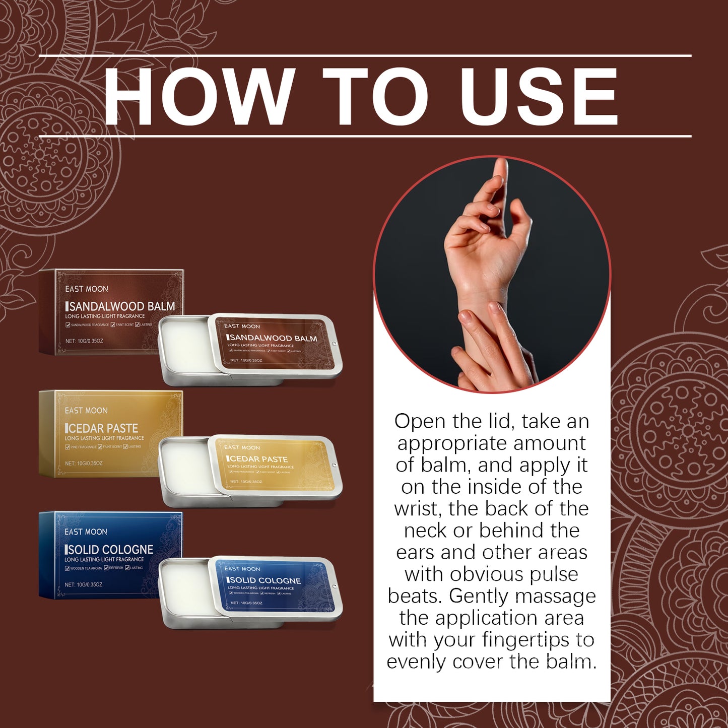 Men's Solid Balm Portable Fragrance