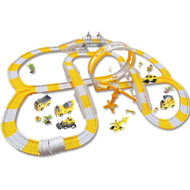 Electric toy track car