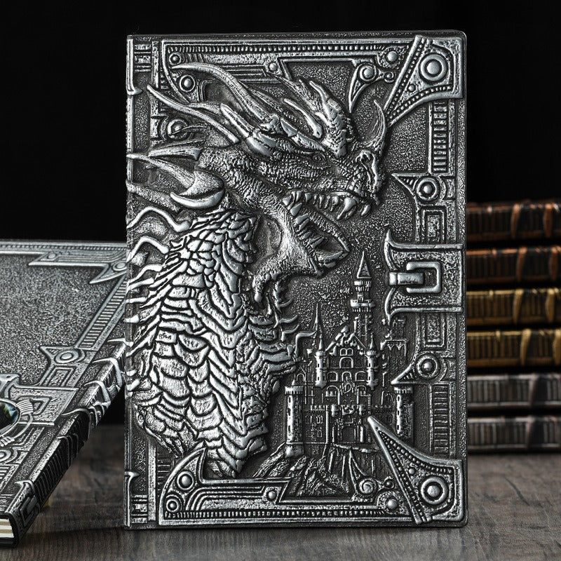 Retro Embossed Evil Dragon Notebook