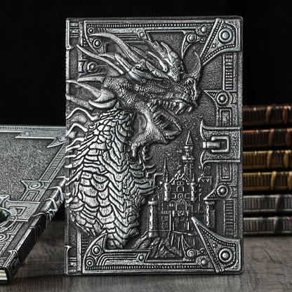 Retro Embossed Evil Dragon Notebook