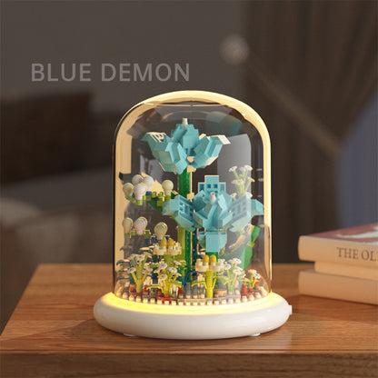 Building block flower simulation