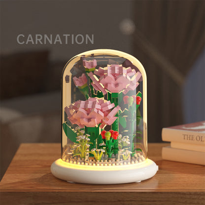 Building block flower simulation