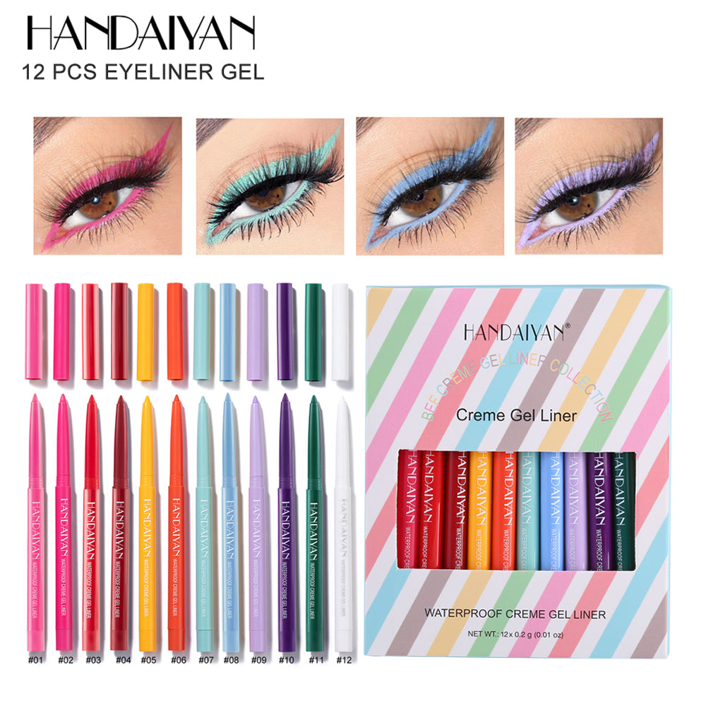 HANDAIYAN 12 Matte Colored Eyeliner Pens