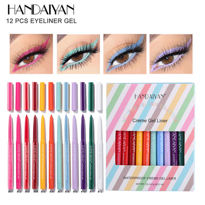 HANDAIYAN 12 Matte Colored Eyeliner Pens