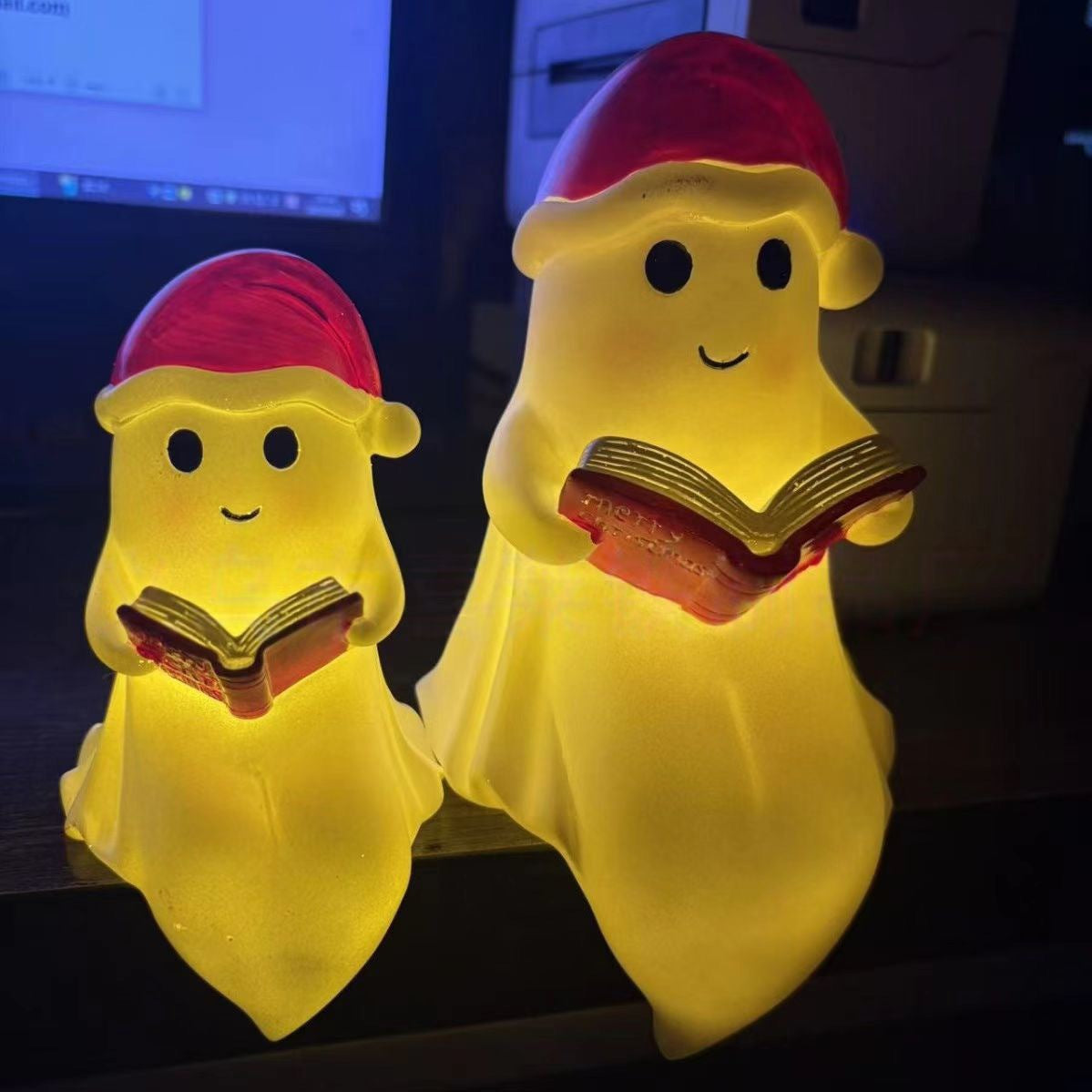 Cute Ghost Reading Book Lamp