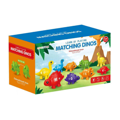 Cross-border Early Education Dinosaur Alphabet Matching Puzzle Toy