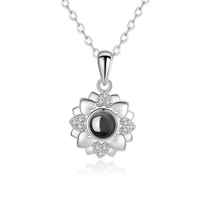 Sunflower Projection Necklace