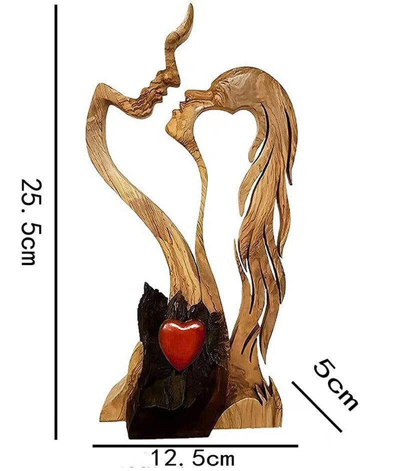 Lovers Wooden Decoration