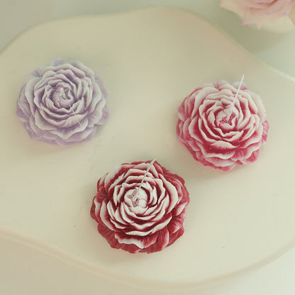 Pure handmade peony shaped aromatherapy candle