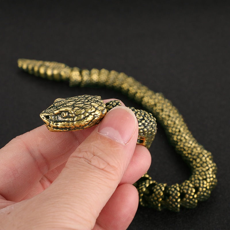 Antique Old 3D Live Snake Showroom Decoration