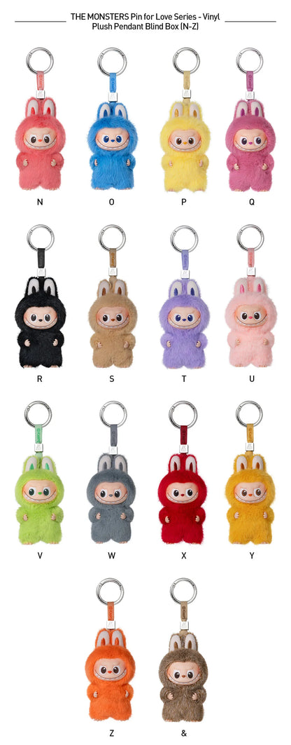 Pop Mart Labubu Pin for Love Series Blind Box (A-M) Yellow