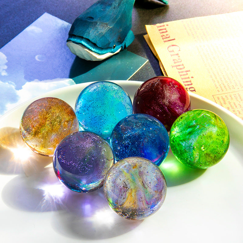 glowing crystal balls