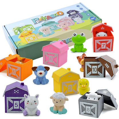 Paired Toy Count Hand Puppet Rainbow Assembly Toys