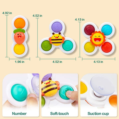 cartoon fingertips rotating happy toy