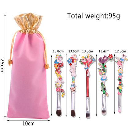 5 pcs Alice Makeup Brushes
