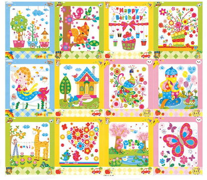 ButtonArt™ 8‑Piece DIY Sticker Craft Set