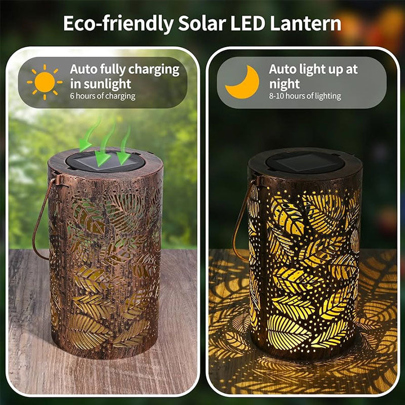 Solar Garden Lights with Colorful Sunflower Pattern