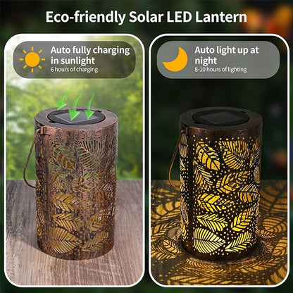 Solar Garden Lights with Colorful Sunflower Pattern