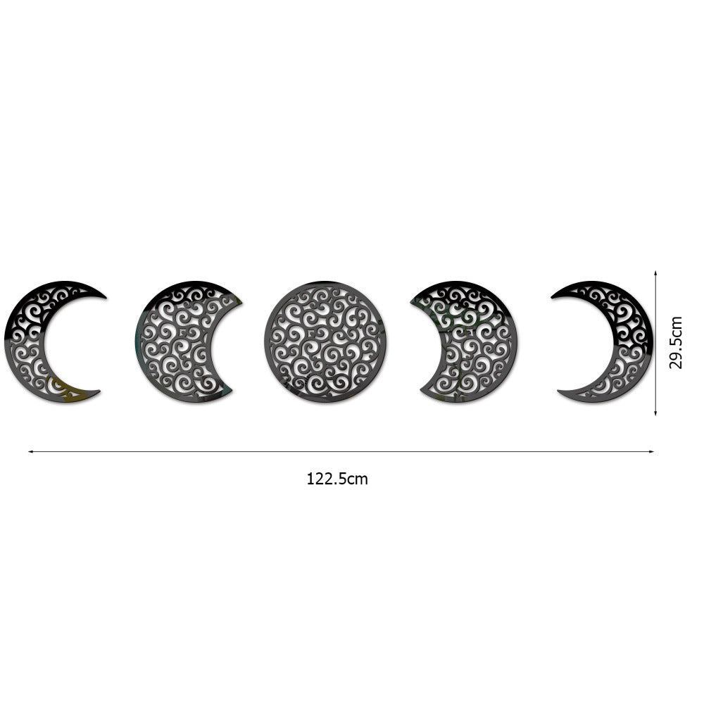 3D Stereoscopic Moon Phase Change Acrylic Mirror
