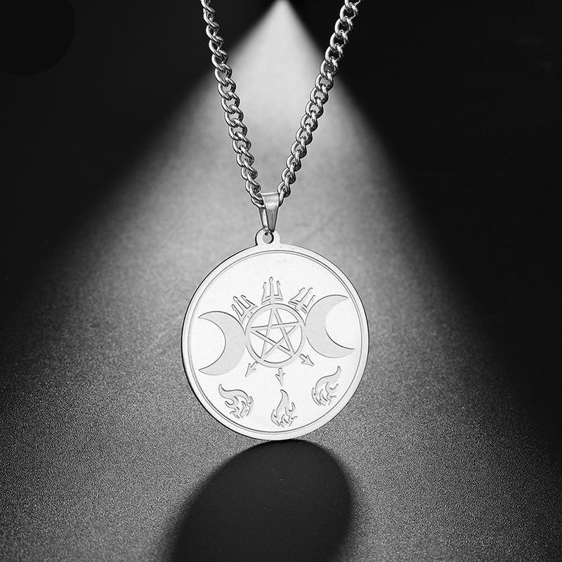 New Ancient Symbol Stainless Steel Necklace