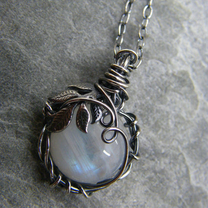 Moonstone necklace pendant