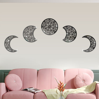 3D Stereoscopic Moon Phase Change Acrylic Mirror