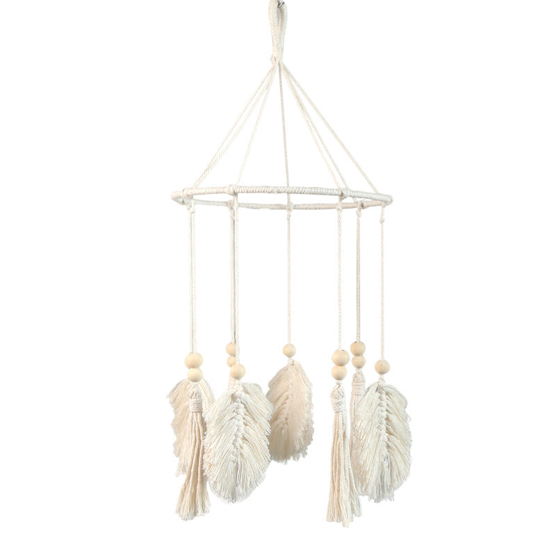 Iron Ring Leaves Tassel Wind Chime
