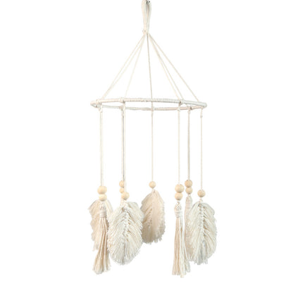 Iron Ring Leaves Tassel Wind Chime