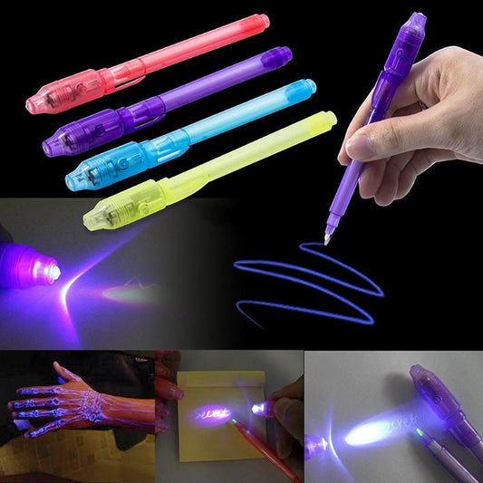 2 in 1 Luminous Light Invisible Ink Pen