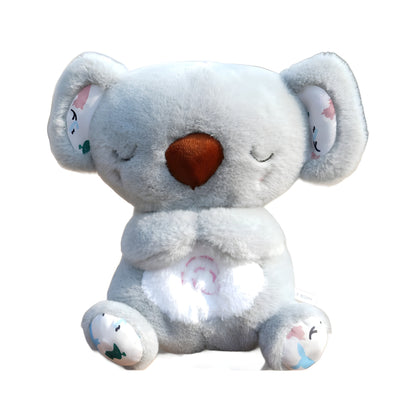 Breathing glowing cute koala baby