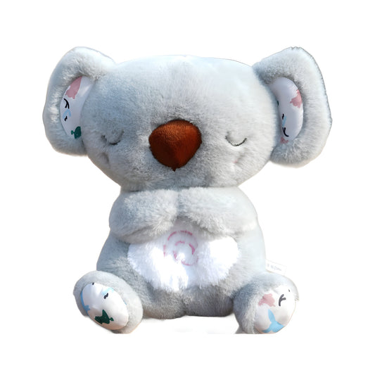 Breathing glowing cute koala baby