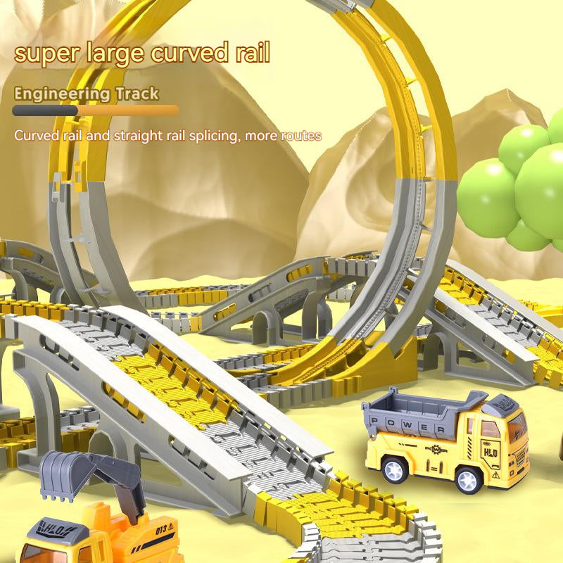 Electric toy track car