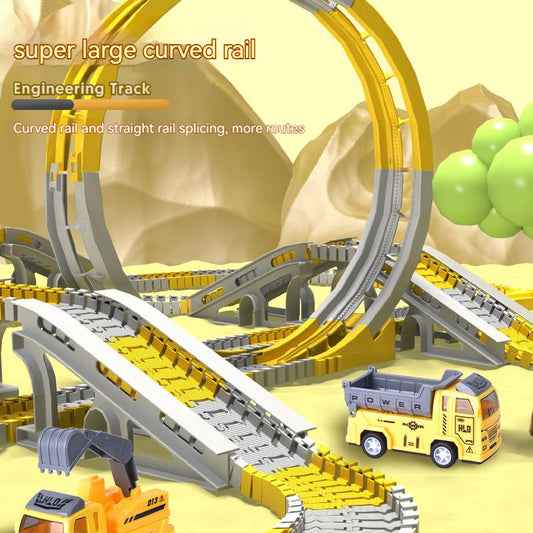 Electric toy track car