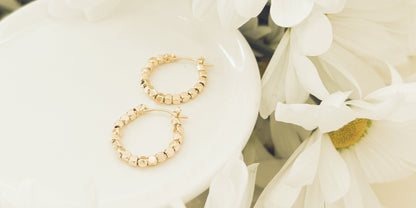 Beautiful Gold or Silver Glimmer Hoop Earrings