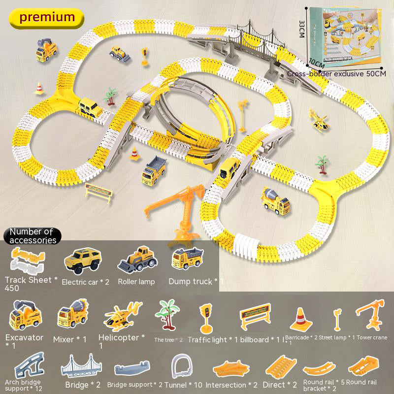 Electric toy track car