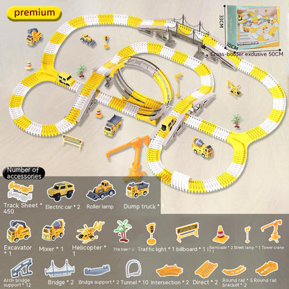 Electric toy track car