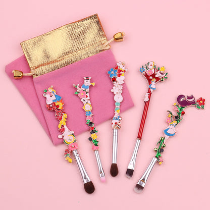 5 pcs Alice Makeup Brushes