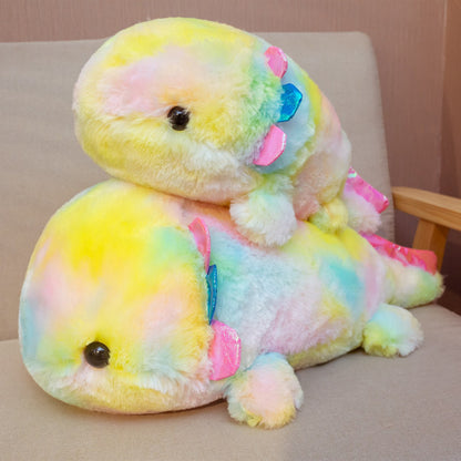New Cute Rainbow Plush Salamander